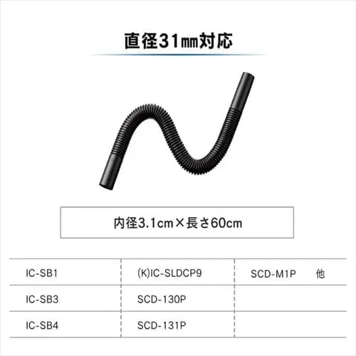別売りフレキシブルホース 直径29mm対応 CEN29_2