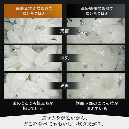 炊飯器 5.5合 IH 50銘柄炊き カロリー計算 糖質抑制 RC-IF50-B 瞬熱