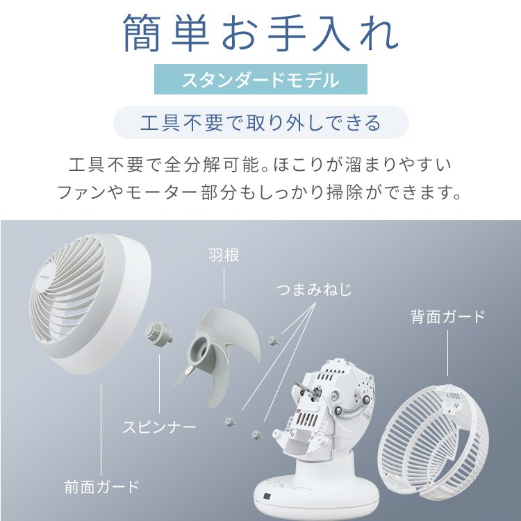 サーキュレーター DCモーター PCF-BD15BTEC-W ホワイト 213332