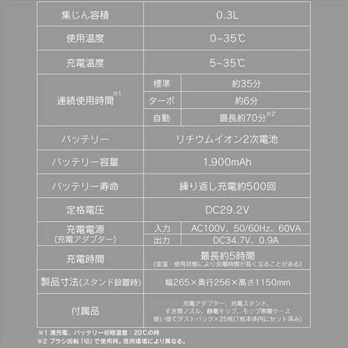 【訳あり】掃除機 コードレス 紙パック 自走式 モップ付 置くだけで充電 SBD-91P-T メタリックブラウン_20