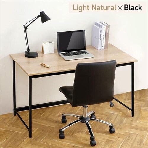 【訳あり】ベーシックデスク1200×600 BDK-1260 ライトナチュラル/ブラック_12
