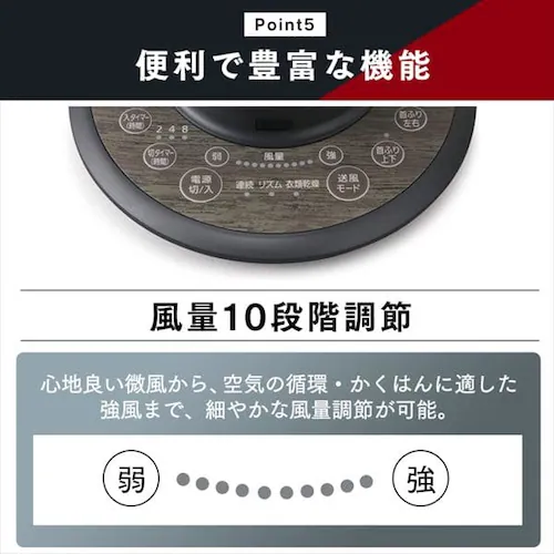 【訳あり】サーキュレーターアイ DC JET 24畳 ブラック_11
