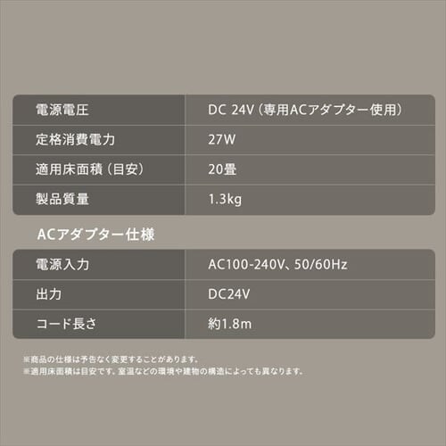 �y�󂠂�z�T�[�L�����[�^�[�A�C DC silent 20�� �㉺���E��U��  �s���N_19