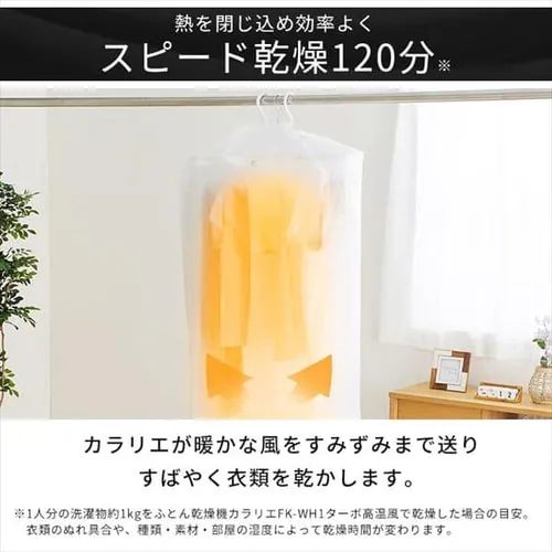 【衣類乾燥袋付き】 ふとん乾燥機 全機種対応 スピード乾燥 FK-CDB-M_4