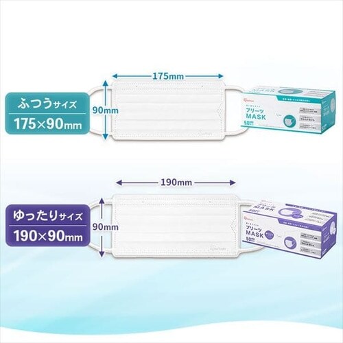 PA モイストマスク N 10個セット×8個 195枚】 プリーツ マスク ゆったり大きめサイズ 65枚入×3個セット
