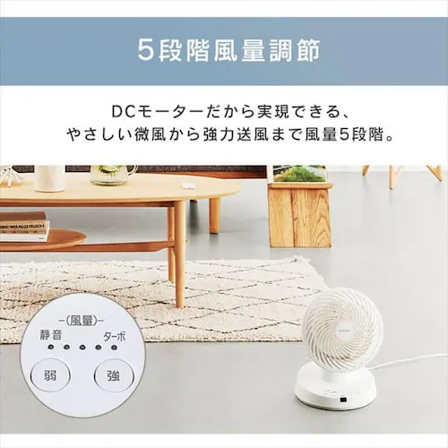 �y�󂠂�z�T�[�L�����[�^�[DC���[�^�[ PCF-BD15T-W �z���C�g_6