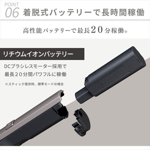 掃除機 コードレス サイクロン 自走式 モップ付 置くだけで充電 2way