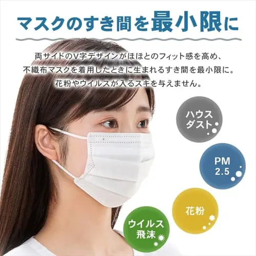 【訳あり】マスク 学童サイズ 45枚入り プリーツマスク_9