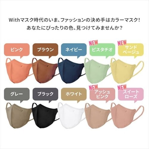 �y12�Z�b�g�zDAILY FIT MASK �J���[ RK�|D5SP ������/�s���N_3