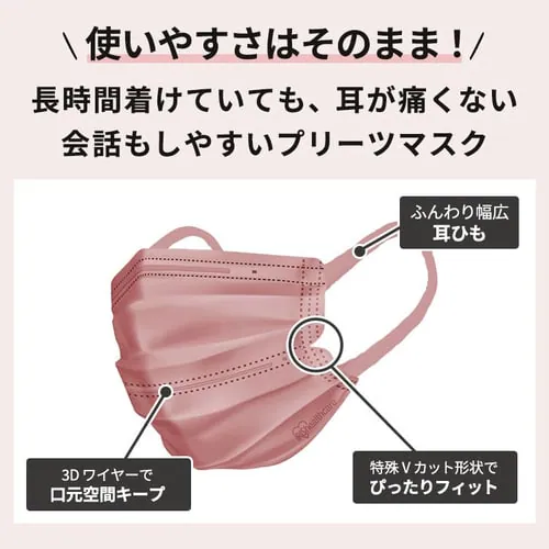 �y7���z DAILY FIT MASK �J���[�}�X�N �ӂ��T�C�Y �u���E��_4