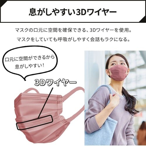 �y7���z DAILY FIT MASK �J���[�}�X�N �ӂ��T�C�Y �u���E��_7