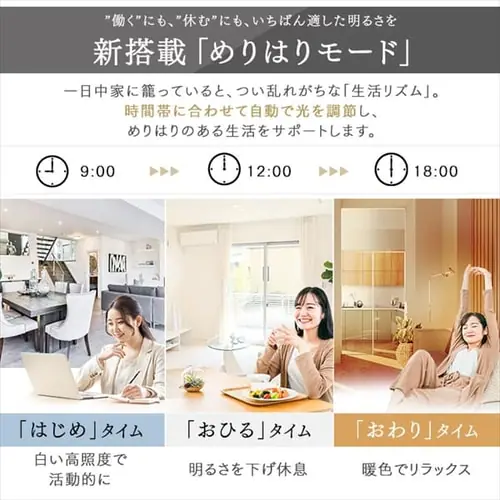 LED シーリングライト 12畳 調光 調色 工具・工事不要 リモコン付き 5年保証 CEA-2212DLM_2