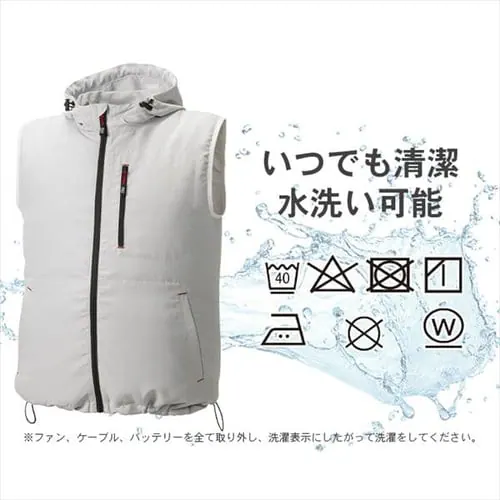 �N�[���E�F�AFNCT�x�X�g�Z�b�g FC22300-GR3L ���C�g�O���[ 3L�T�C�Y_13