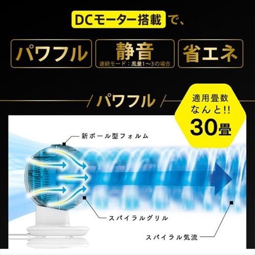 �T�[�L�����[�^�[�A�C DC JET 30�� KCF-SDC182T-W �p�[���z���C�g_5