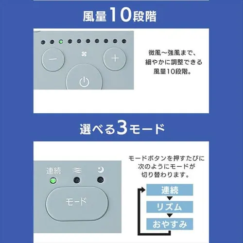 サーキュレーター扇風機 WOOZOOモデル DC 24畳 上下左右首振り STF-DCC15T 全2色_20