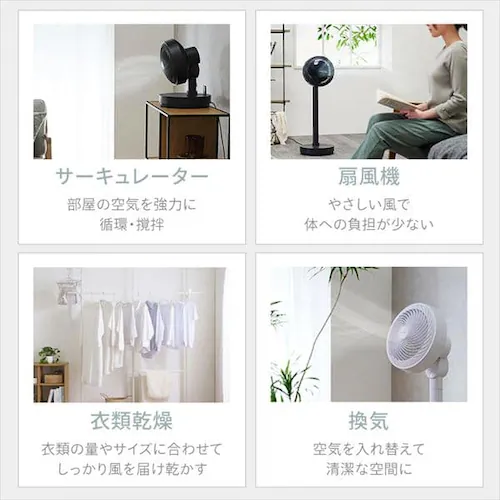 �T�[�L�����[�^�[ ��@ 30�� DC���[�^�[ �㉺���E��U�� STF-DCD18T-W �z���C�g_6