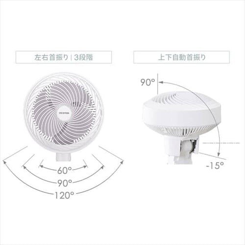 �T�[�L�����[�^�[ ��@ 30�� DC���[�^�[ �㉺���E��U�� STF-DCD18T-W �z���C�g_11