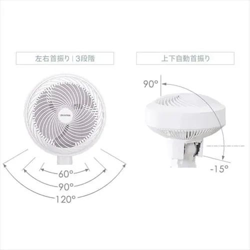 �T�[�L�����[�^�[ ��@ 30�� DC���[�^�[ �㉺���E��U�� STF-DCD18T-W �z���C�g_12