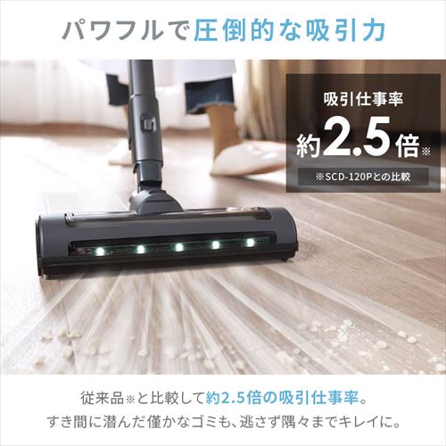 daspo 掃除機 コードレス サイクロン モップ付 SCD-190P-H 置くだけで