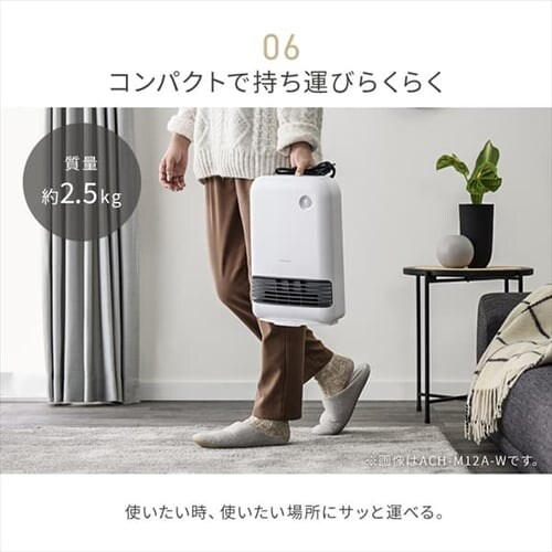 �Z���~�b�N�q�[�^�[ �啗�� �l���Z���T�[ KCH-M121-W �z���C�g_13