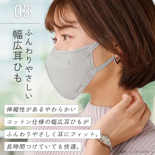 \30枚セットのみ★フェイスパック付き!/【30枚】デイリーフィットマスク DAILY FIT MASK カラーマスク 立体 ふつうサイズ ナイトブルー _12