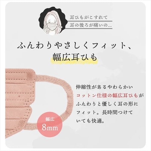 90枚】 美フィット カラーマスク ふつうサイズ 30枚入×3 ピンク