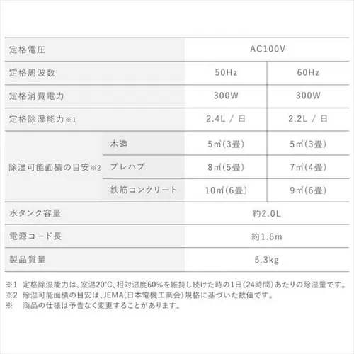 【訳あり】除湿機 デシカント式 6畳 2.4L 静音 下向きルーバー ホワイト_13