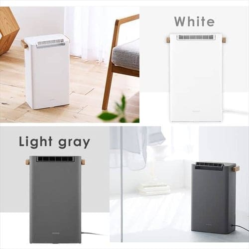 除湿機 デシカント式 6畳 2.4L 静音 下向きルーバー IJD-P20-H ライト