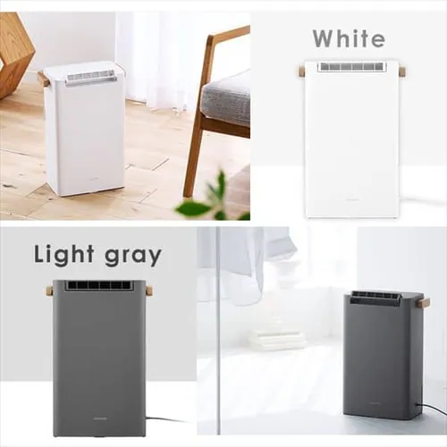 除湿機 デシカント式 6畳 2.4L 静音 下向きルーバー IJD-P20-H ライトグレー_12