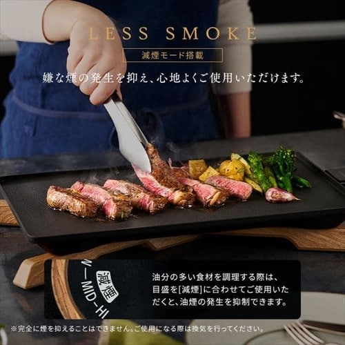 ホットプレート 薄型 IHU-A10-B ブラック H296765 │アイリスオーヤマ