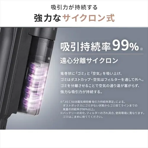 掃除機 コードレス サイクロン 自走式 SCD-182P-CW ホワイト _8
