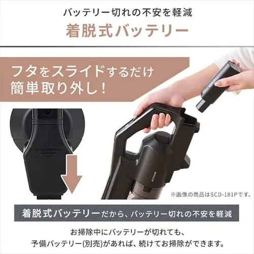 掃除機 コードレス サイクロン 自走式 SCD-182P-CW ホワイト _13