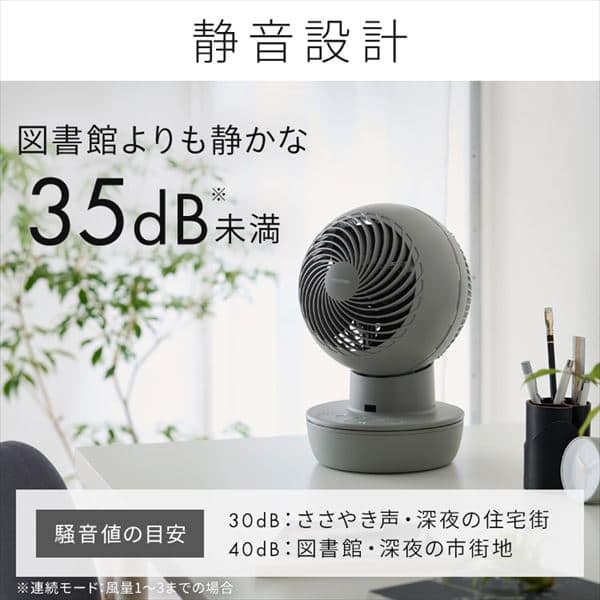サーキュレーターアイ 20畳 DCモーター コードレス 左右首振り PCF