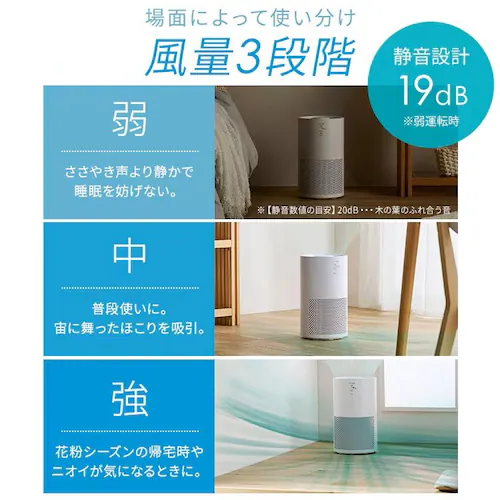 空気清浄機 16畳 AAP-S30C-W ホワイト_8