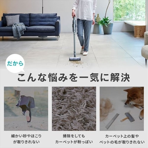 SUUZE 掃除機 コードレス サイクロン モップ付 置くだけで充電 SCD