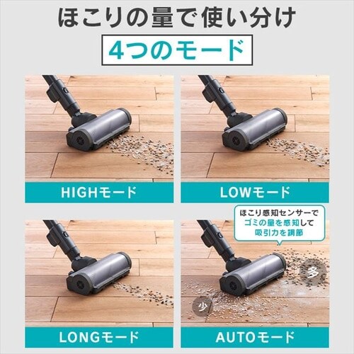 SUUZE 掃除機 コードレス サイクロン モップ付 置くだけで充電 SCD