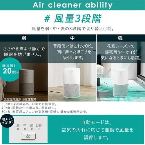 訳あり】加湿空気清浄機 16畳 ホワイト H297752O │アイリスオーヤマ