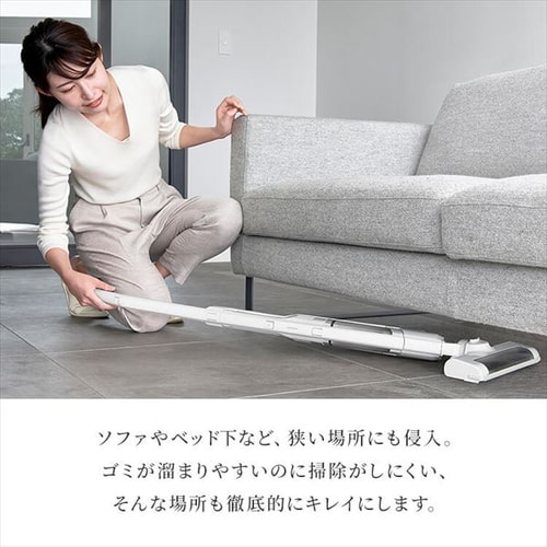 掃除機 コードレス サイクロン 自走式 SCD-161P-W 置くだけで充電 2way