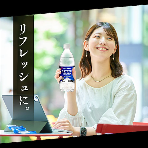 【24本】富士山の強炭酸水 CRYSTAL SPARK グレープフルーツ 500ml /ラベルあり_15