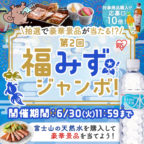【豪華賞品が当たる!福みずジャンボ開催中】【48本】富士山の天然水 500ml ラベルレス _2