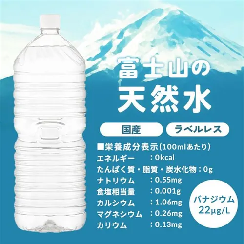 【豪華賞品が当たる!福みずジャンボ開催中】【48本】富士山の天然水 500ml ラベルレス _12