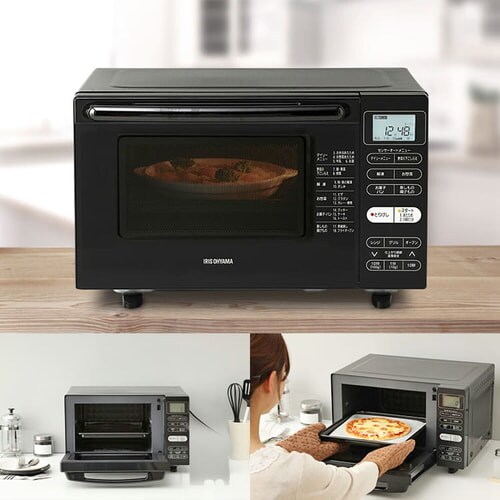 �y�󂠂�z�I�[�u�������W 18L �t���b�g�e�[�u�� �u���b�N MO-F1802-B_21