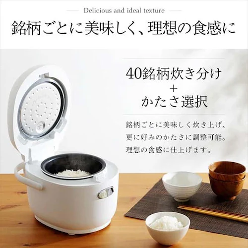 【訳あり】炊飯器 3合 マイコン式 銘柄炊き 米屋の旨み RC-MD30-W ホワイト _6