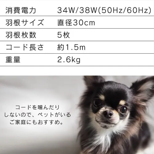 壁掛け扇風機 メカ式 切替ひも 左右首振り WFM-306 ホワイト_14