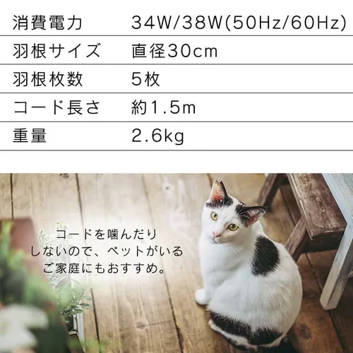 【訳あり】壁掛け扇風機 マイコン式 左右首振り リモコン付 WFC-306 ホワイト_17