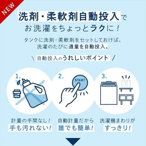 洗濯機 10kg 洗剤自動投入 ガチ落ち大水流洗浄 ガラストップ 二人暮らし ファミリー向け IAW-T1001_4
