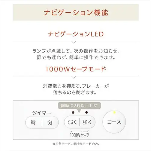 IH�R���� 1�� 1400W �t���t�� IHC-T71-B �u���b�N_11