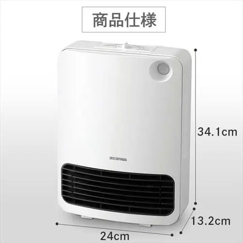 セラミックファンヒーター メカ式 ホワイト JCH-126D-W_17