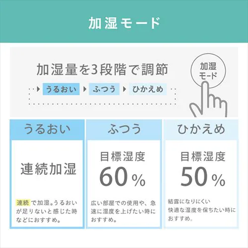 加湿器 ハイブリッド式 350ml HDK-35-TM_9