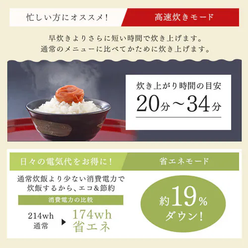 【訳あり】圧力IHジャー炊飯器5.5合 RC-PD50-B ブラック_14